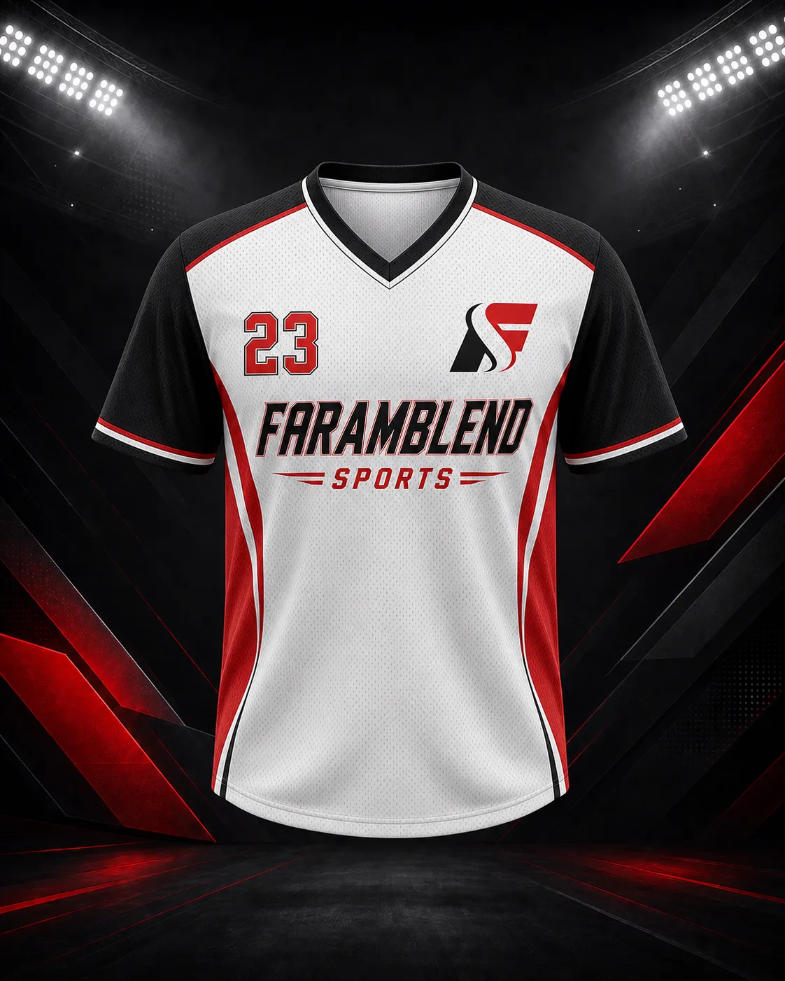 Sublimated V-Neck Baseball Jersey