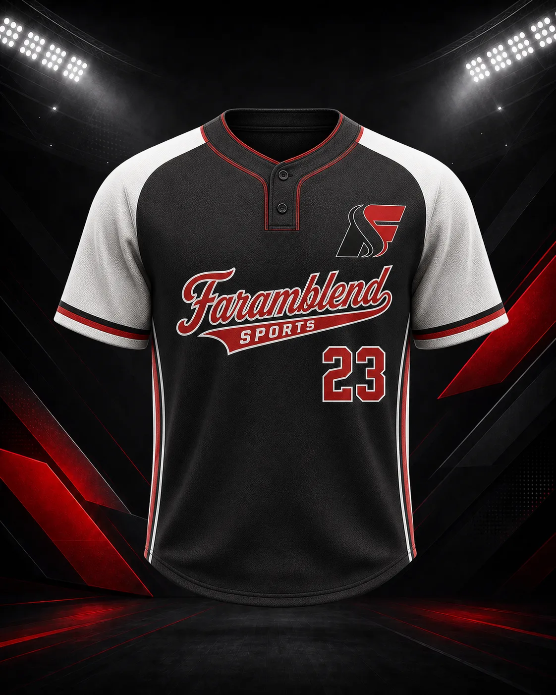 Two-Button Henley Baseball Jersey