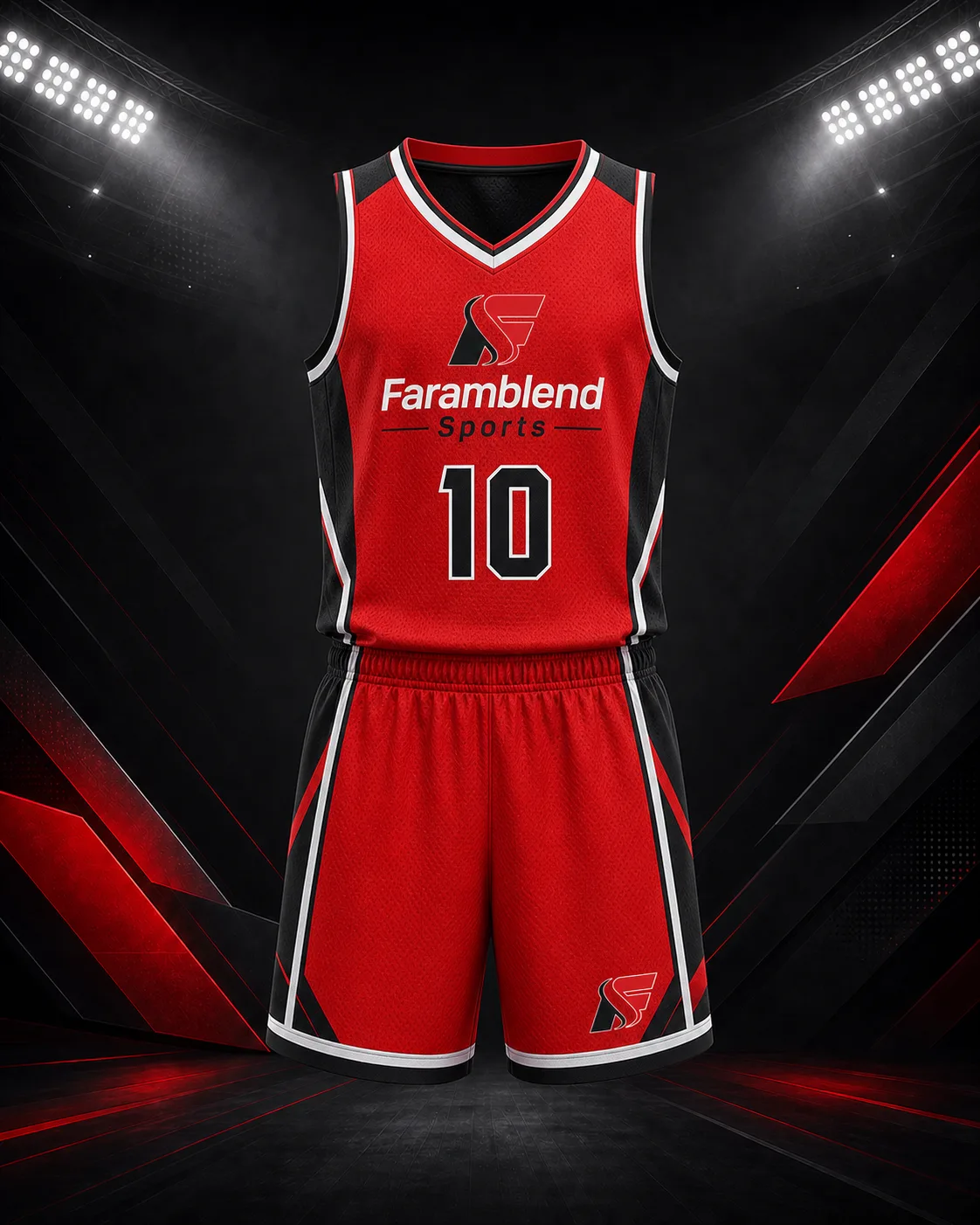 Youth Basketball Uniform Set — Custom Basketball Uniforms | Faramblend Sports