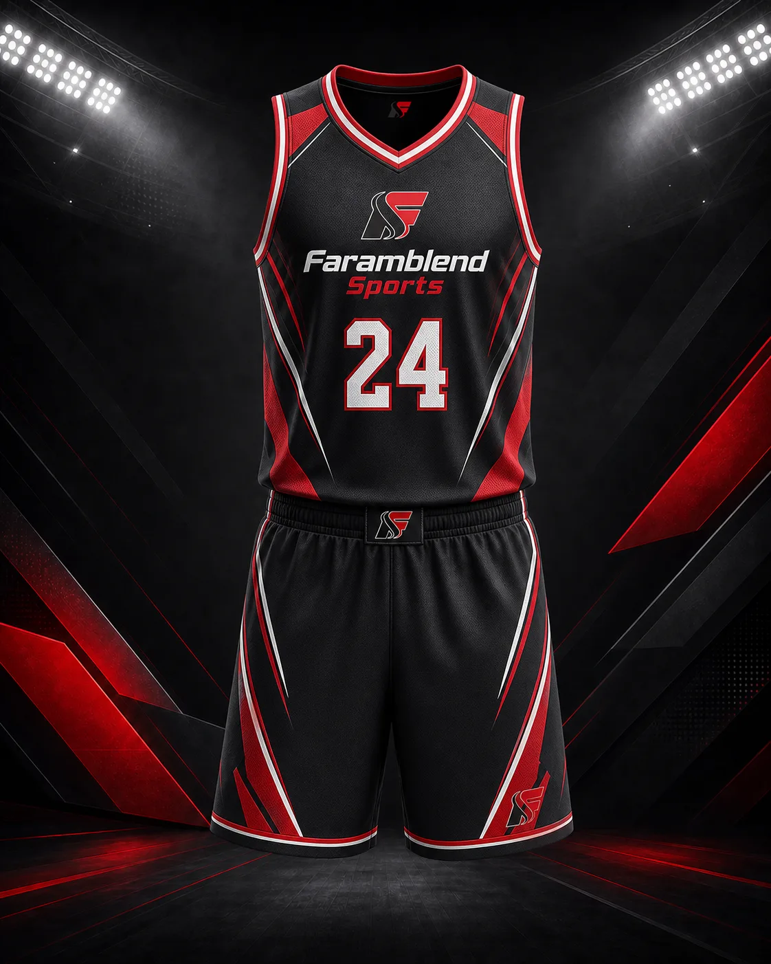 Premium Pro-Cut Basketball Uniform — Custom Basketball Uniforms | Faramblend Sports
