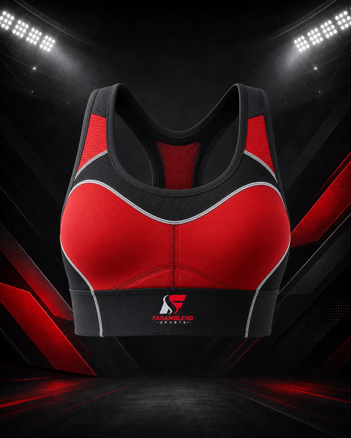 High-Impact Locked-In Sports Bra — Custom Sports Bras | Faramblend Sports