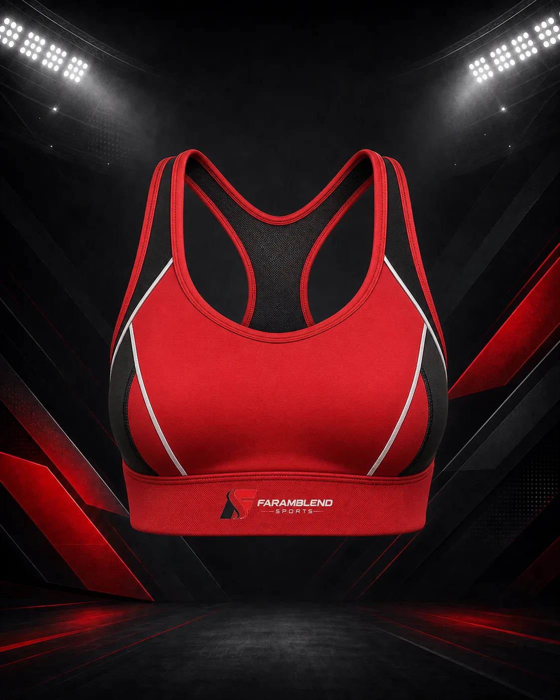 Medium-Impact Racerback Sports Bra — Custom Sports Bras | Faramblend Sports