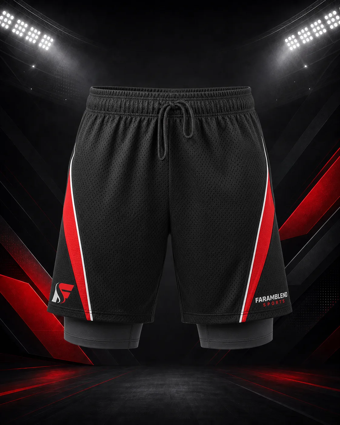 Compression-Lined Baseball Shorts — Custom Baseball Shorts | Faramblend Sports International
