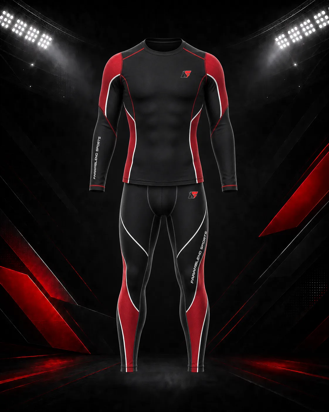 Youth Football Compression Base Layer Set — Custom Football Compression Wear | Faramblend Sports