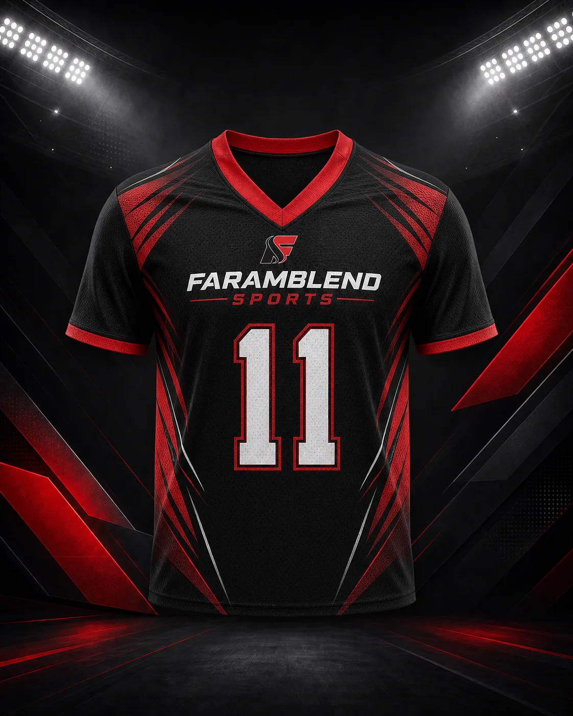 Sublimated V-Neck Football Jersey