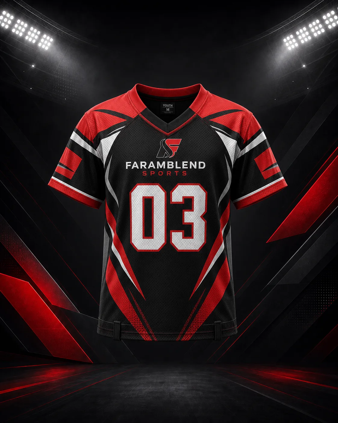 Youth Flag Football Jersey — Custom Flag Football Jerseys | Faramblend Sports