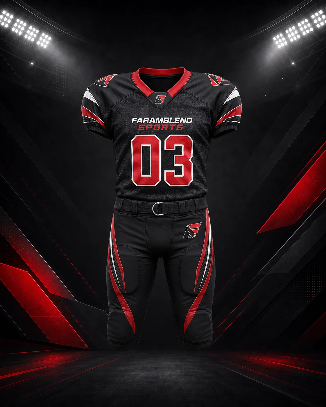 Youth Football Team Uniform Set — Custom American Football Uniforms / Team Sets | Faramblend Sports