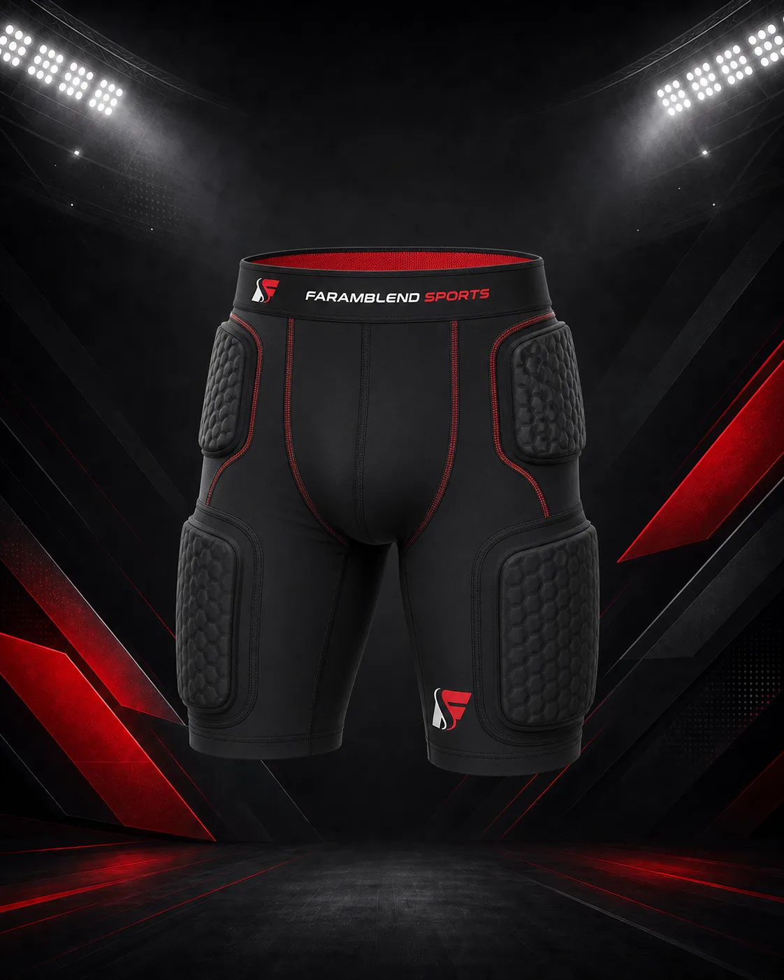 5-Pad Integrated Football Girdle — Custom Football Girdles | Faramblend Sports