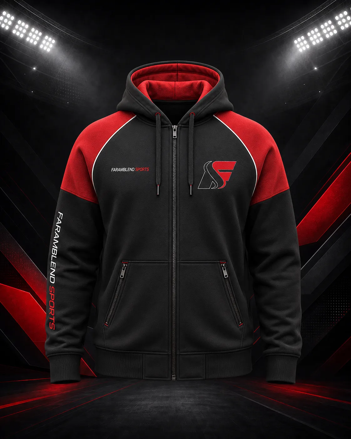 Full-Zip Hoodie — Custom Hoodies & Sweatshirts | Faramblend Sports International