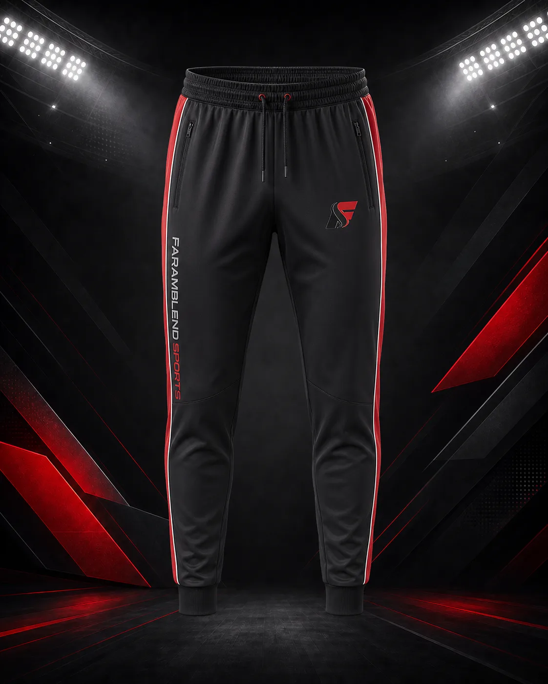 Lightweight Poly Joggers — Custom Joggers & Sweatpants | Faramblend Sports International