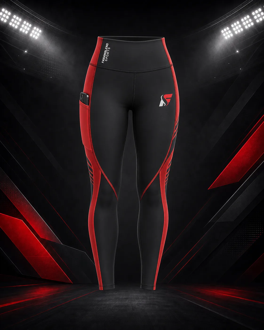 High-Rise Compression Leggings — Custom Leggings | Faramblend Sports