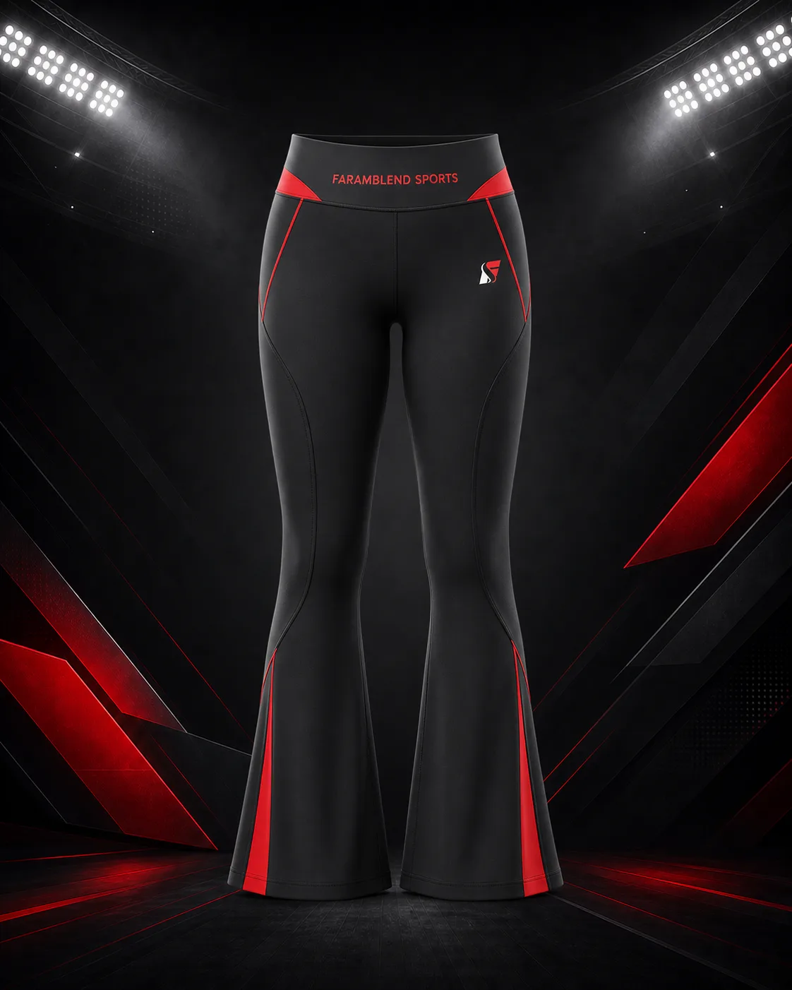 Flared Yoga Leggings — Custom Leggings | Faramblend Sports International