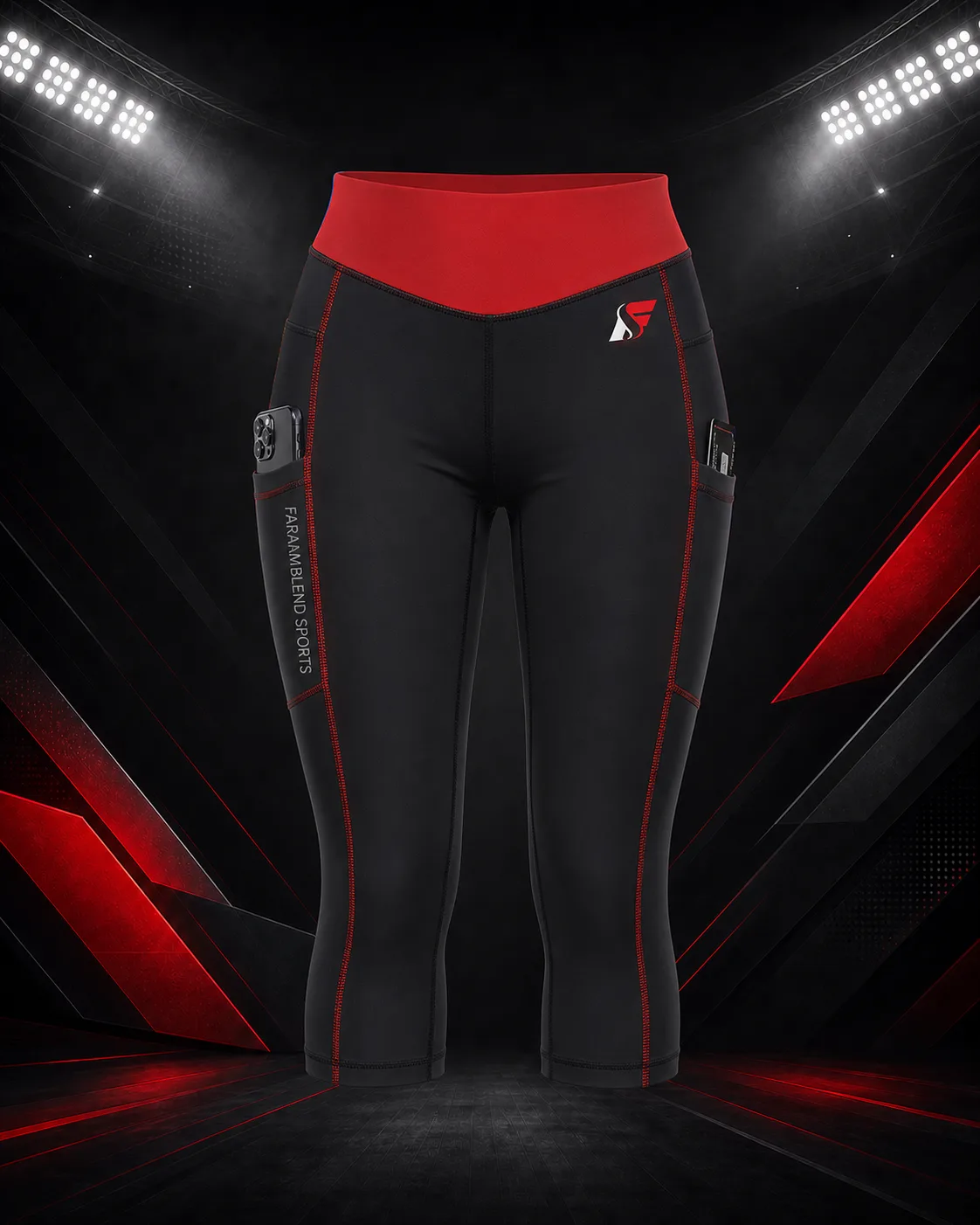 Pocket Capri Leggings — Custom Leggings | Faramblend Sports