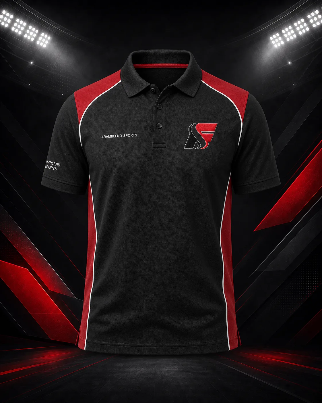 Embroidered Staff Polo — Custom Polo Shirts | Faramblend Sports