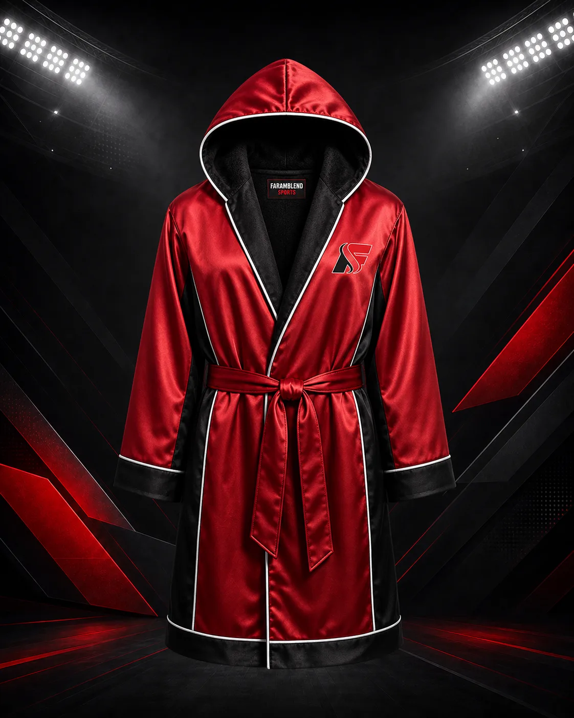 Satin Ring Warm-Up Robe — Custom Wrestling Warm-up Jackets | Faramblend Sports