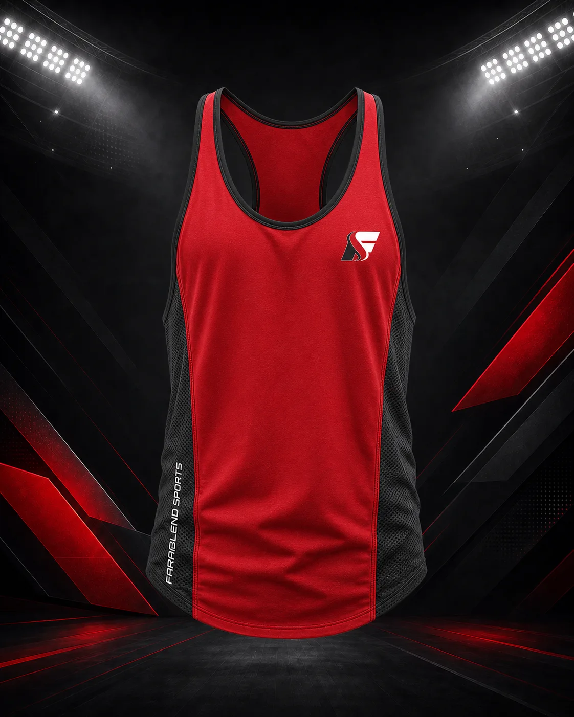 Mesh Panel Stringer Tank — Custom Stringer Tanks | Faramblend Sports International
