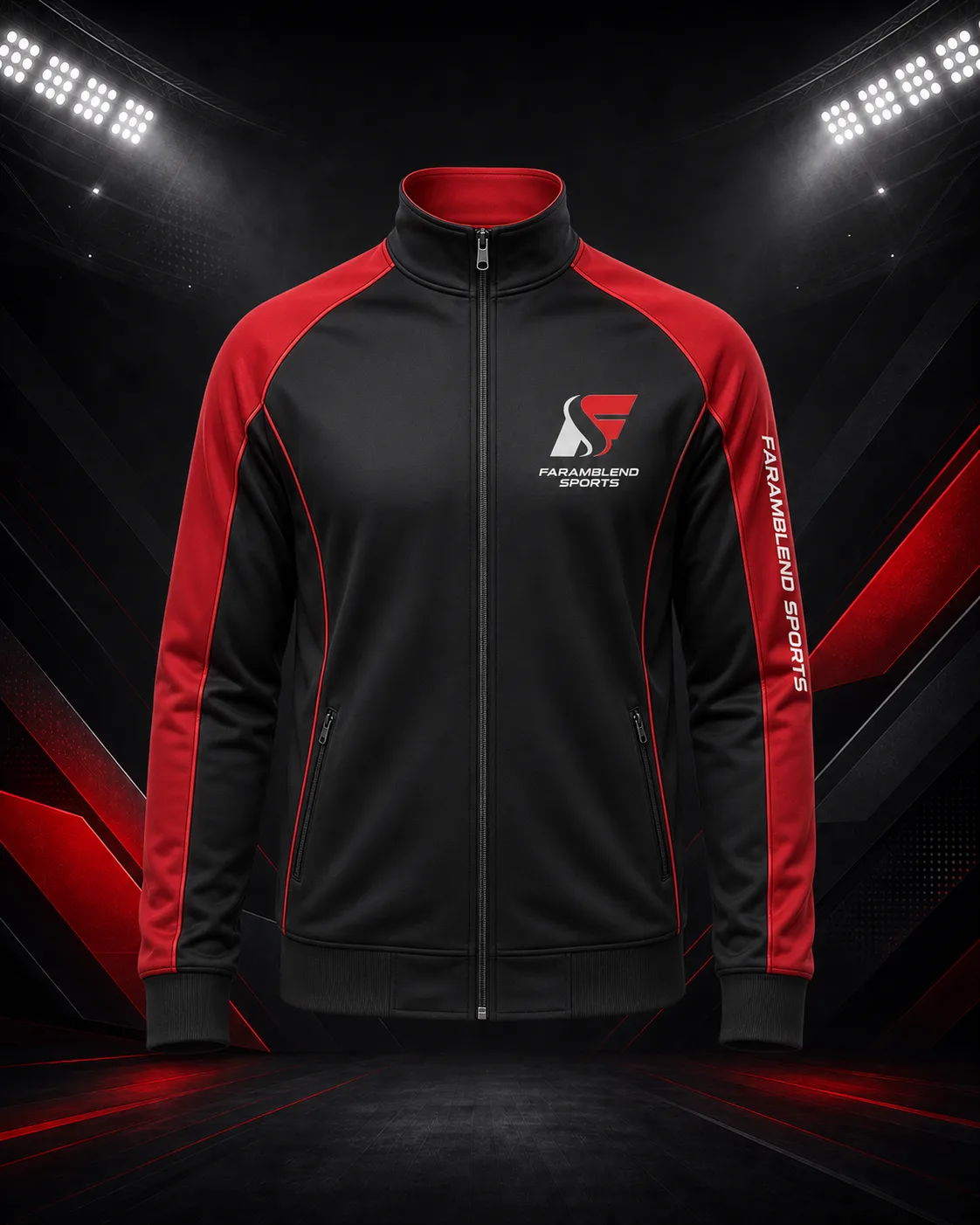 Lightweight Zip-Up Track Jacket — Custom Track Jackets | Faramblend Sports