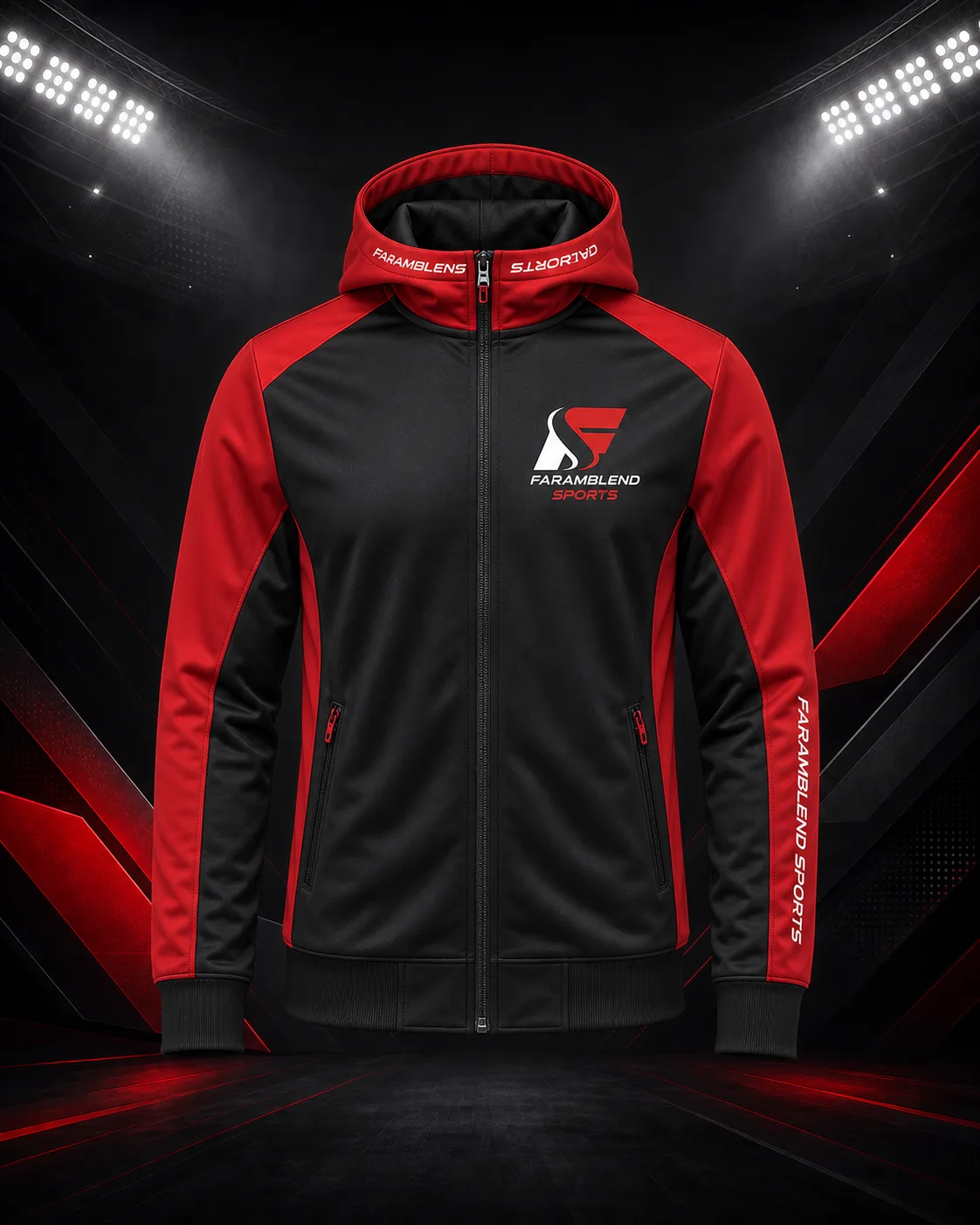 Hooded Track Jacket — Custom Track Jackets | Faramblend Sports