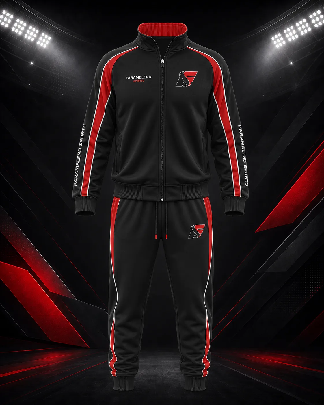 Matching Top-and-Bottom Tracksuit