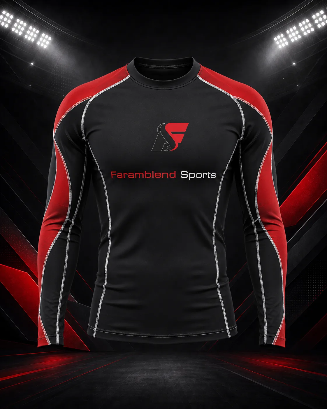 Long-Sleeve Mat Training Top — Custom Wrestling Training Wear | Faramblend Sports