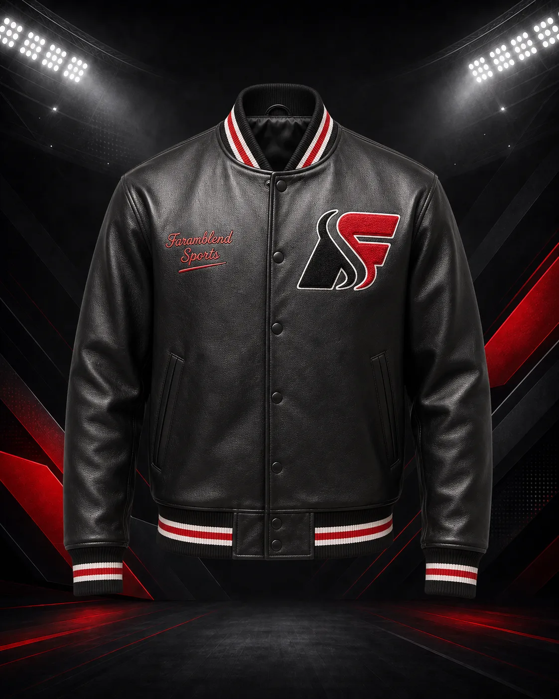 All-Leather Varsity Jacket — Custom Varsity Jackets | Faramblend Sports International