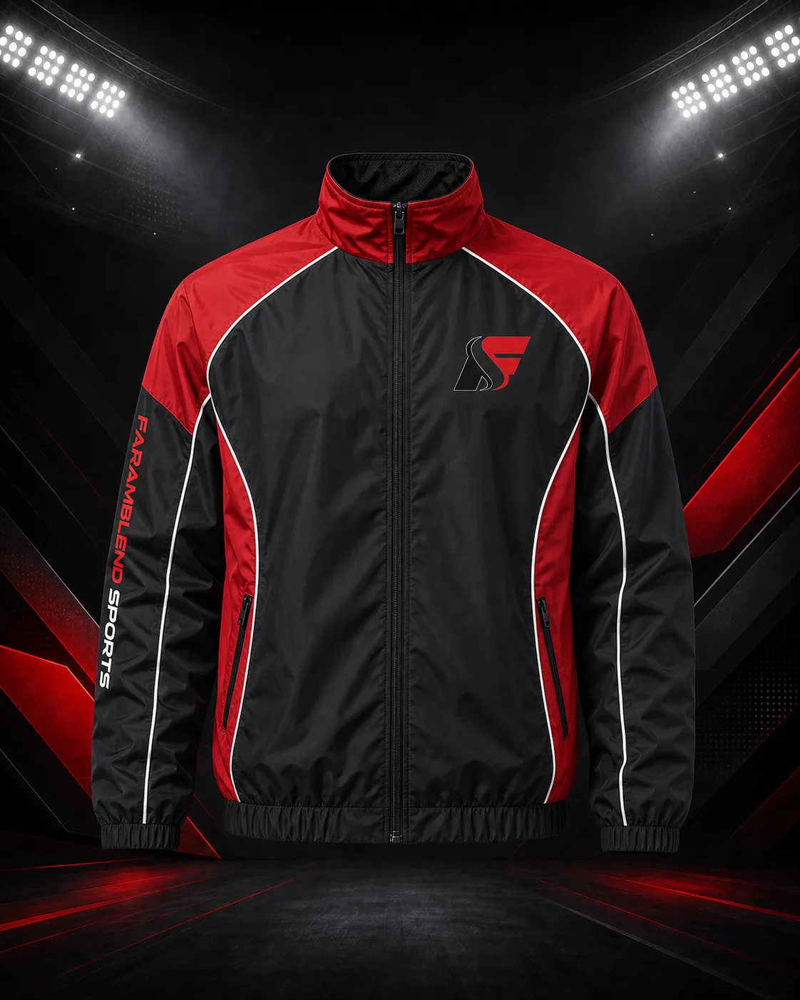Full-Zip Colorblock Windbreaker — Custom Windbreakers | Faramblend Sports
