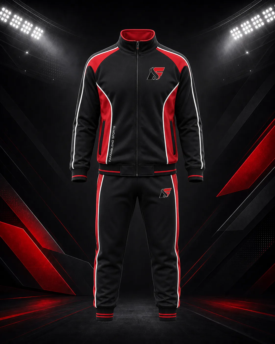 Premium Fleece-Lined Tracksuit — Custom Wrestling Tracksuits | Faramblend Sports