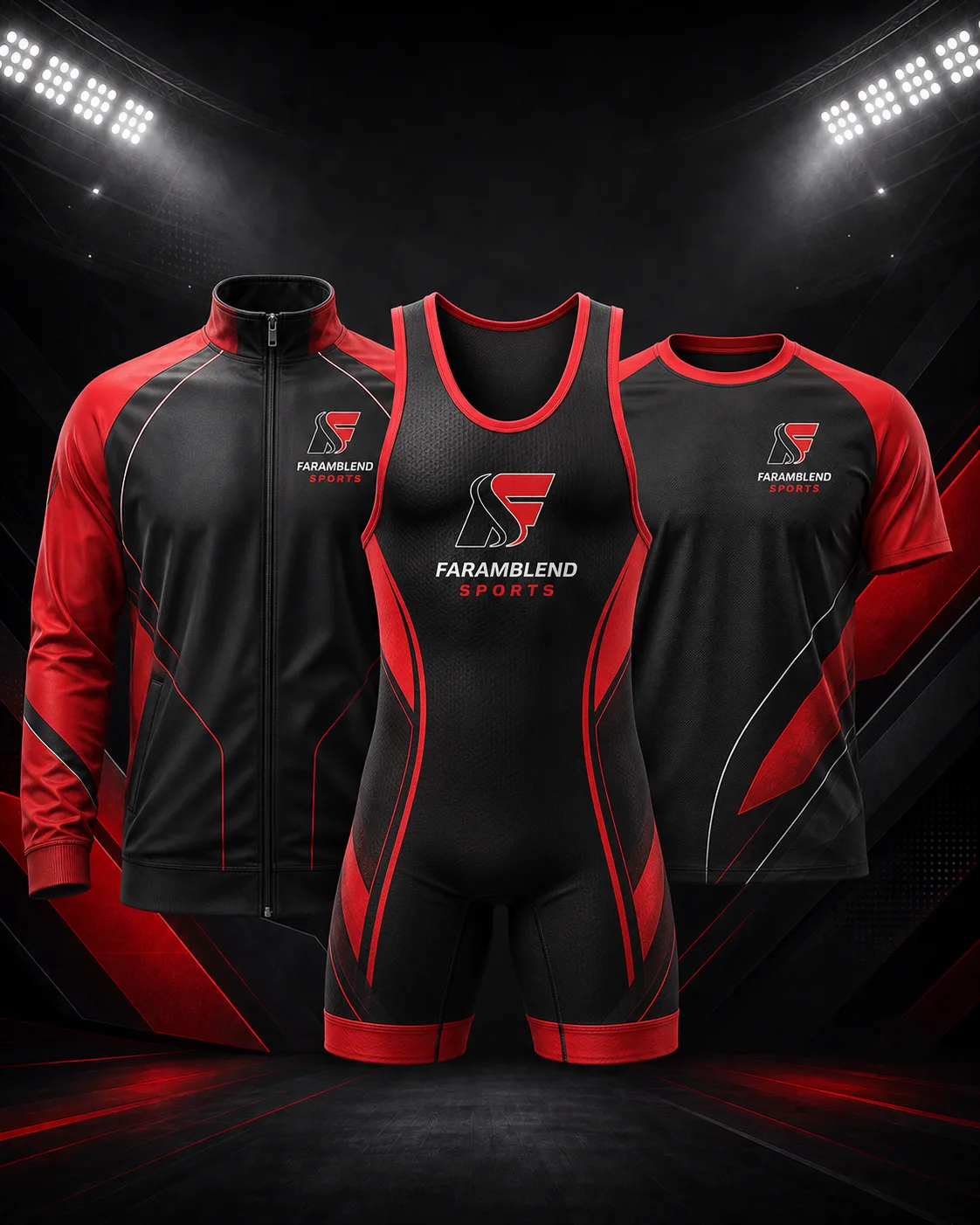 Full Team Wrestling Uniform Set — Custom Wrestling Uniforms | Faramblend Sports International