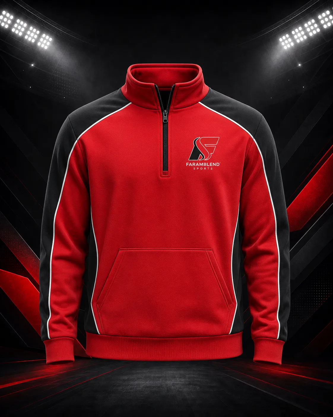 Pullover Half-Zip Baseball Warm-Up — Custom Baseball Jackets & Warm-ups | Faramblend Sports International