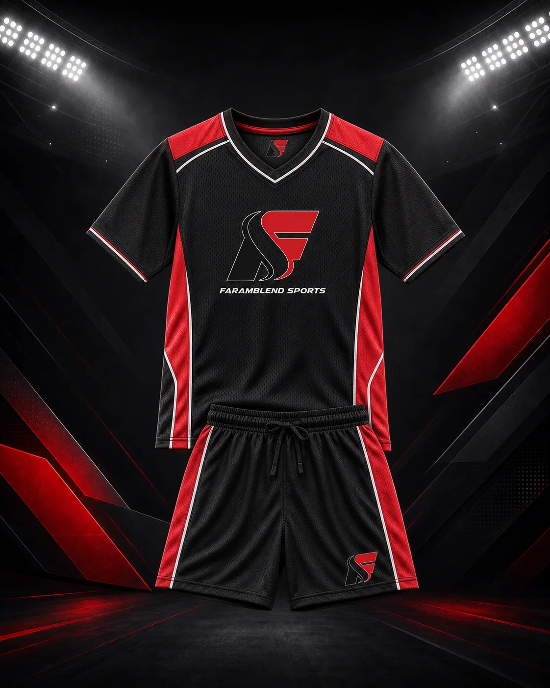 Youth Flag Football Jersey and Shorts Set — Custom Youth American Football Wear | Faramblend Sports