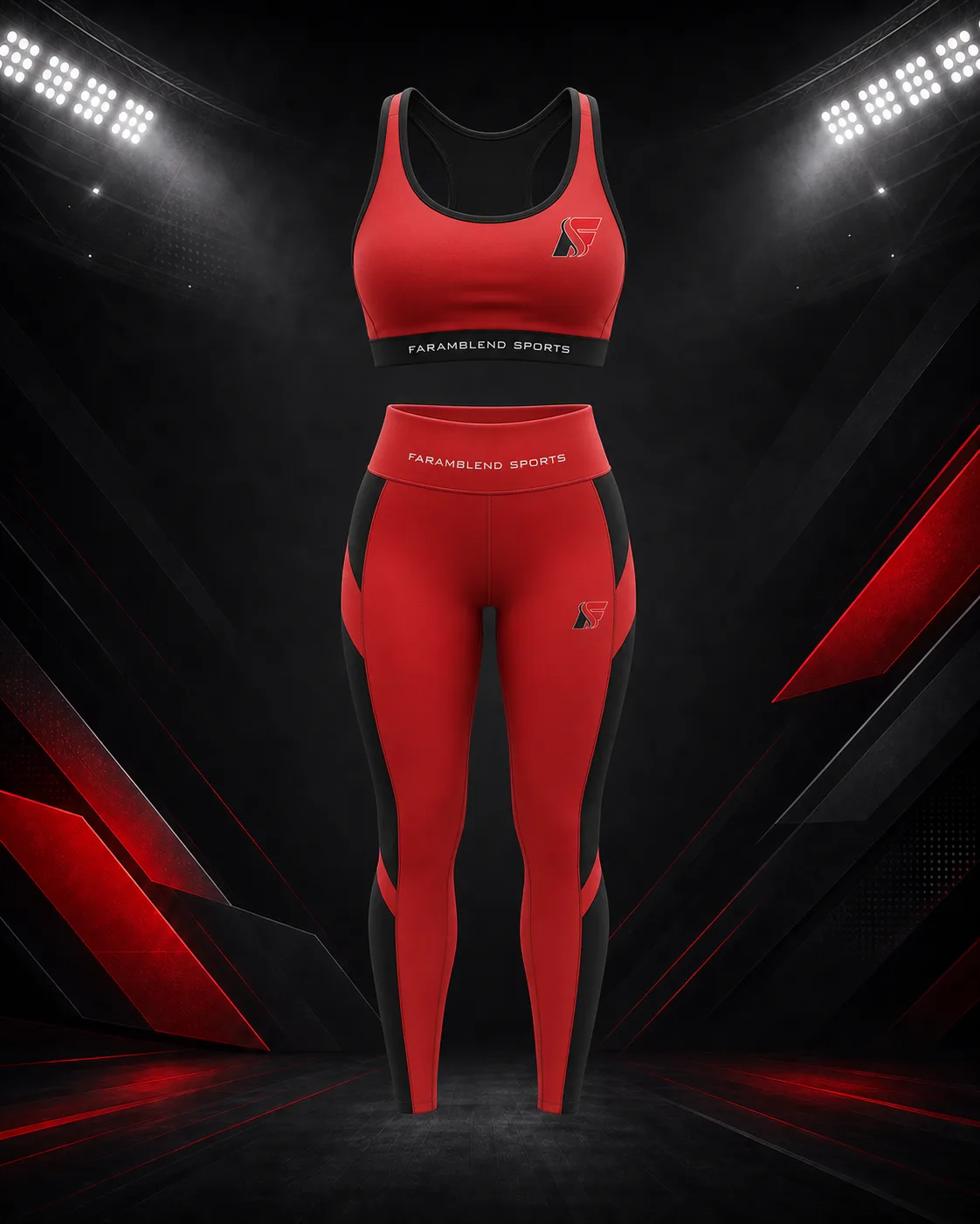 Matching Bra-and-Legging Studio Set — Custom Yoga & Studio Sets | Faramblend Sports