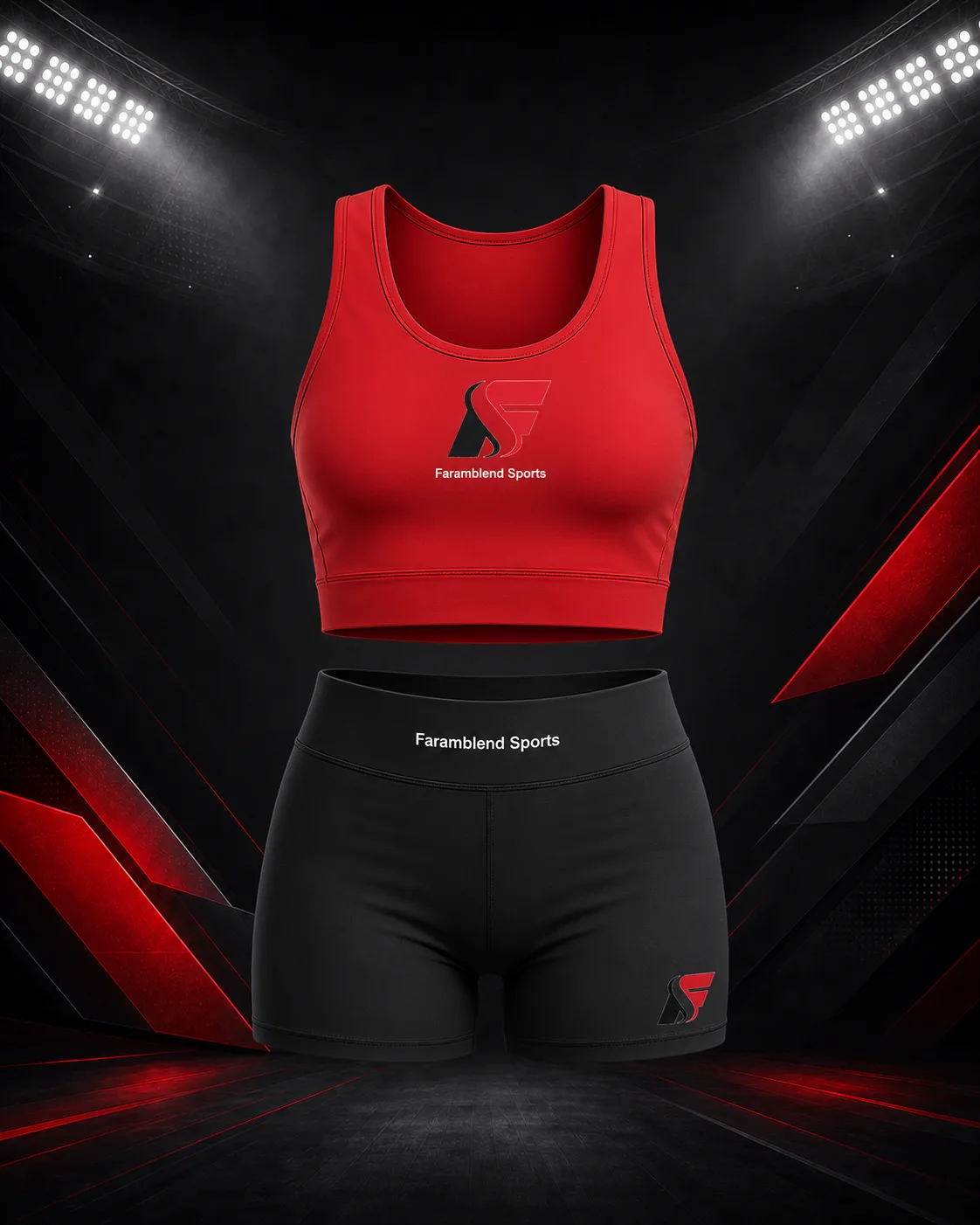 Cropped Tank and Short Studio Set — Custom Yoga & Studio Sets | Faramblend Sports