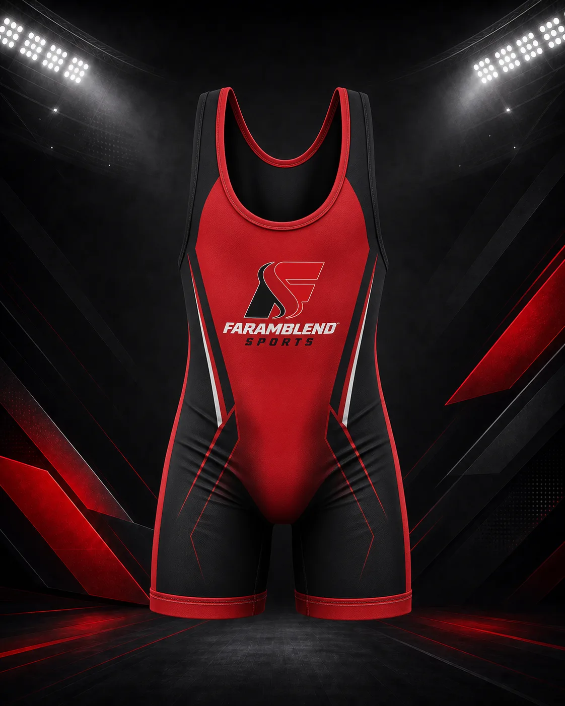 Youth-Cut Tournament Singlet — Custom Youth Wrestling Wear | Faramblend Sports International