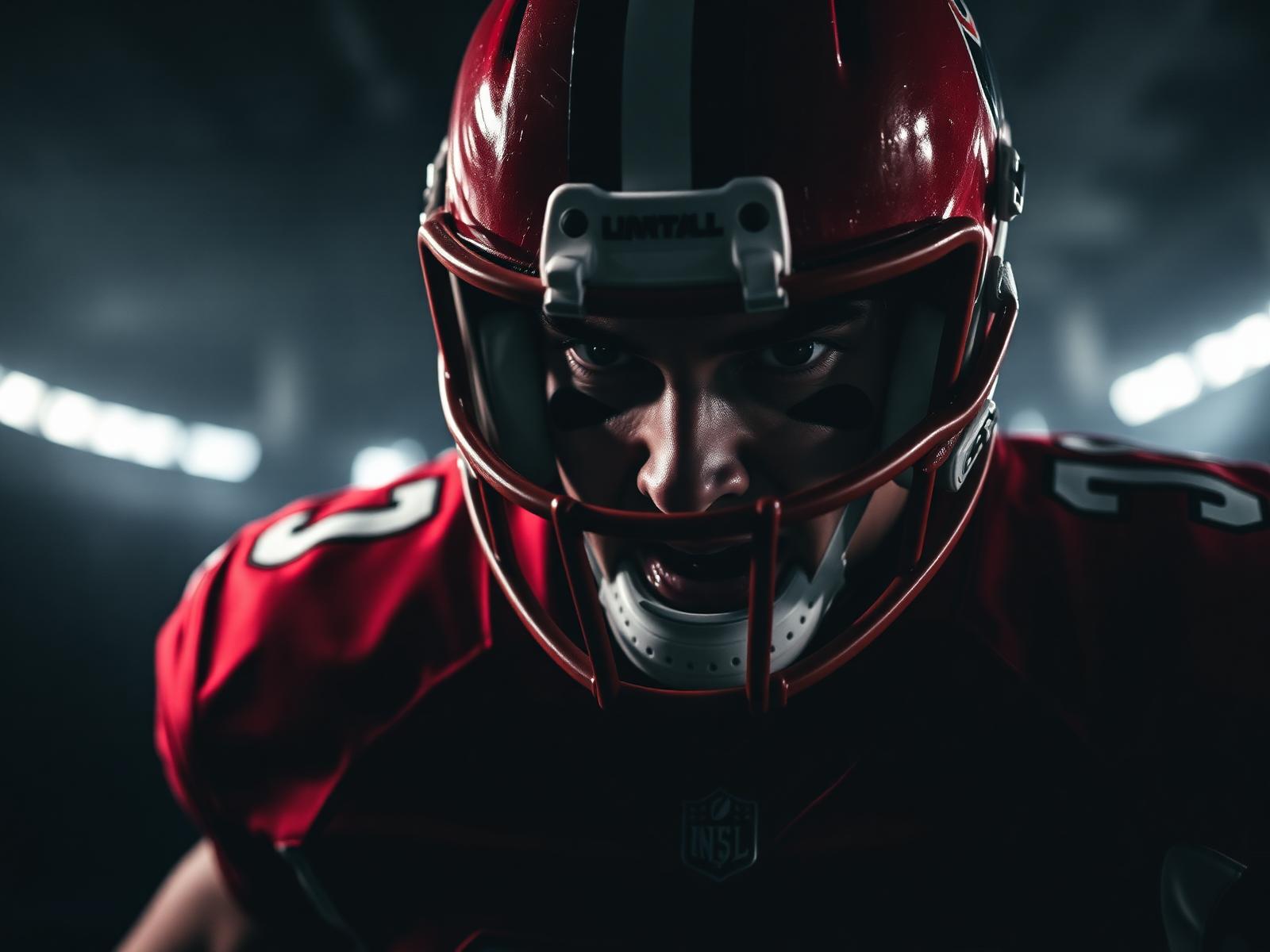 Athlete in custom team kit
